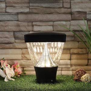 ELIANTE Black Acrylic Gate Light- 444-LED-GL-20WATT-WW - Inbuilt LED