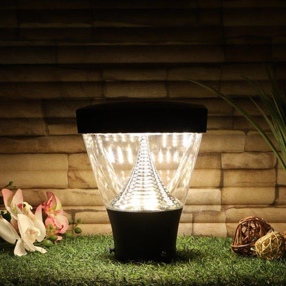 ELIANTE Black Acrylic Gate Light- 444-LED-GL-20WATT-WW - Inbuilt LED