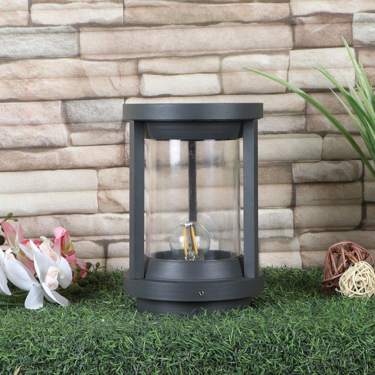 ELIANTE Grey Iron Gate Light- 445-GL-E27 - without bulb
