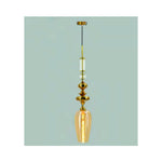 Eliante Accent Glass Pendant Light – Amber, Metal