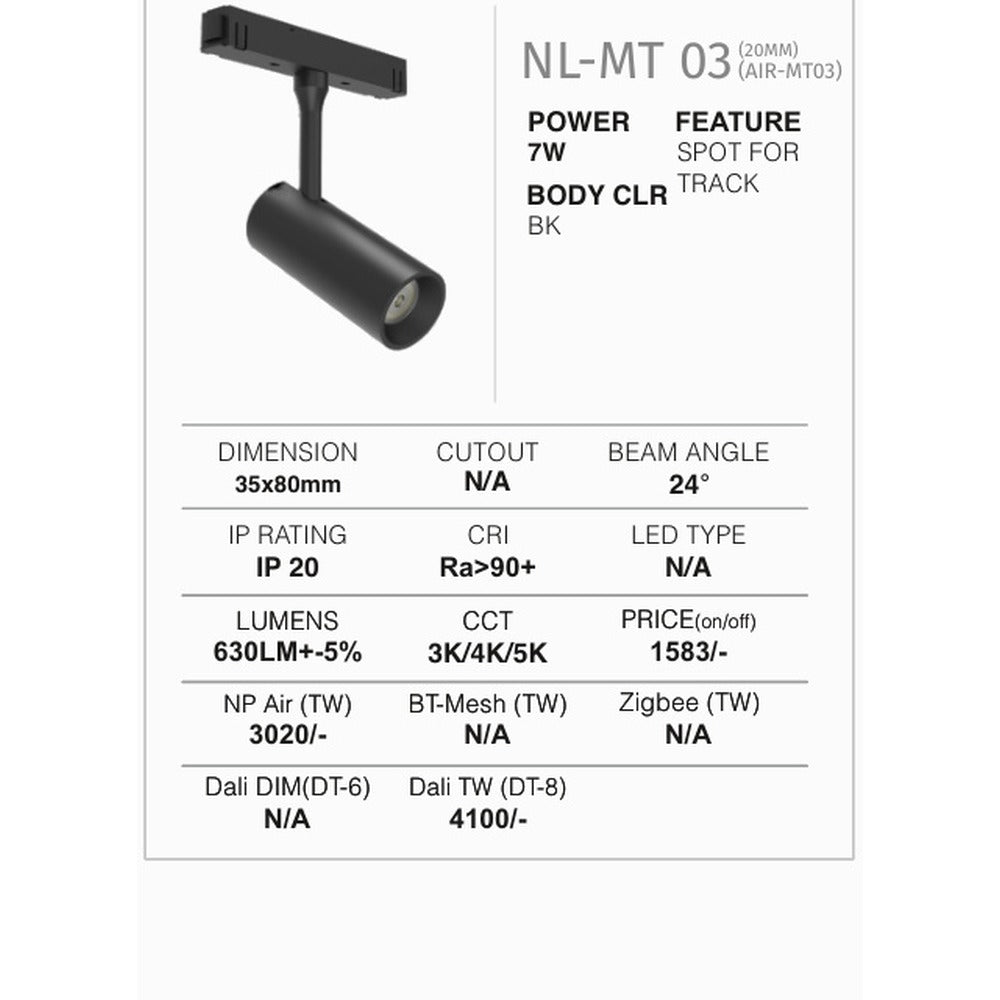 NL-MT 03 Spot 7W 35×80mm