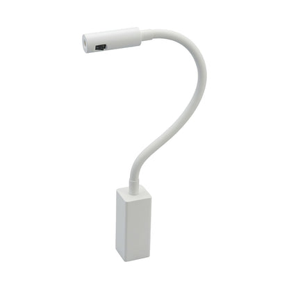 Flexible Gooseneck Wall Light – White