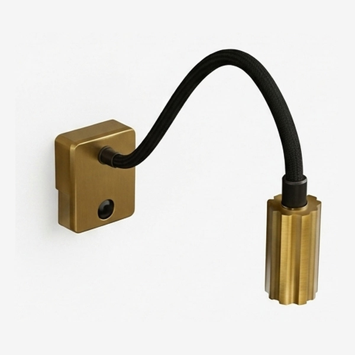 Bedside LED Reading Wall Light – Antique Brass