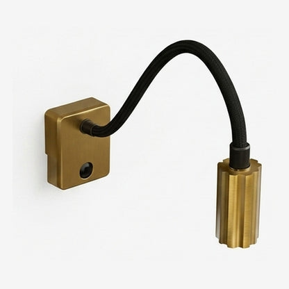 Bedside LED Reading Wall Light – Antique Brass