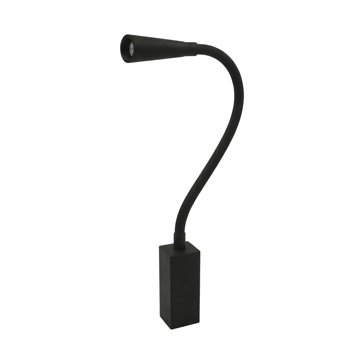 Flexible Gooseneck Wall Light – Black