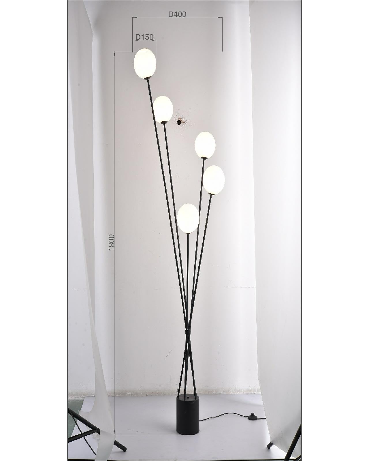 JSPHILO-5-030-5xG9 Floor Lamps