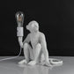 JSPHILO 5-046-1xE27- White RETRO Table Lamp