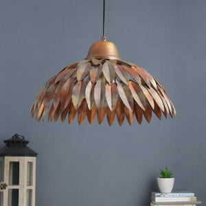 Copper  Metal Hanging Light - 5006(Y)-HL - Included Bulb