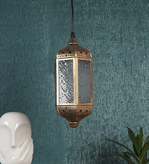 ELIANTE Antique Gold Iron Hanging Light - 501-1LP