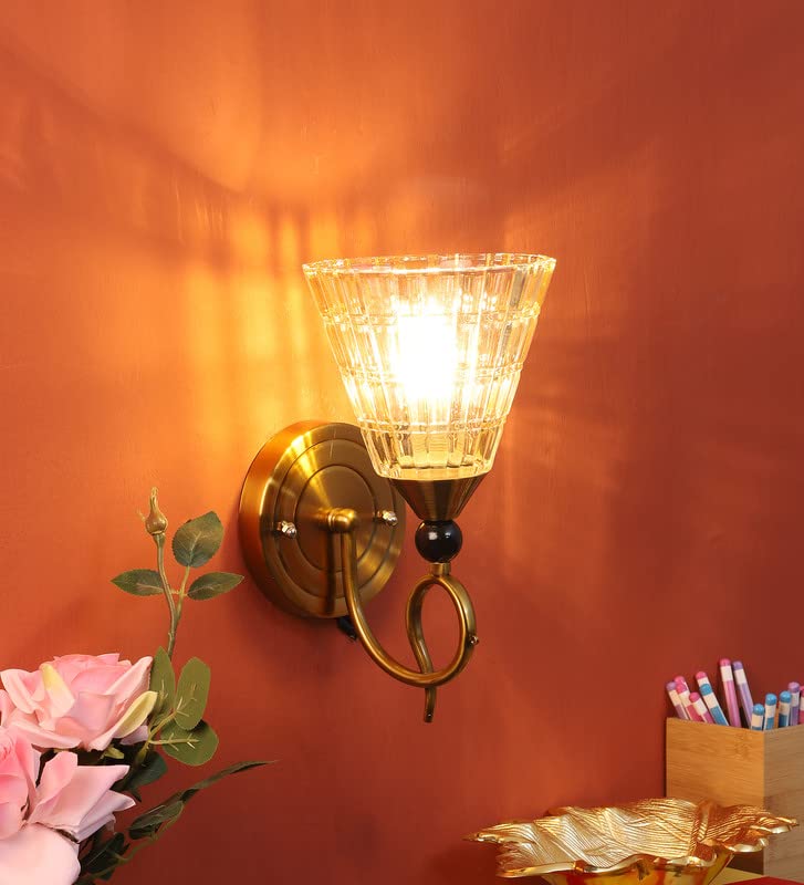 ELIANTE Metal Wall Light Gold for Living Room, Bedroom, Dining Room, Kitchen | K-1336-1W