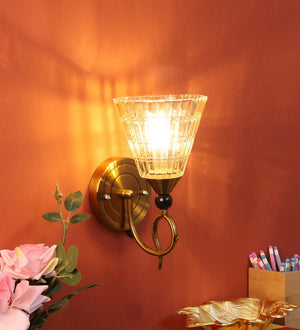 ELIANTE Metal Wall Light Gold for Living Room, Bedroom, Dining Room, Kitchen | K-1336-1W