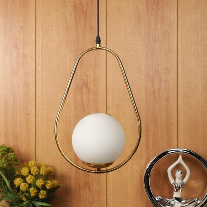 ELIANTE Oro Iron Hanging Light Gold for Living Room, Bedroom, Dining Room, Kitchen | by Jainsons Lights