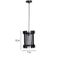 ELIANTE Brown Wood Hanging Lights - E27 holder - 5117-1HL- without Bulb