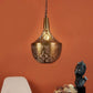 ELIANTE Antique Brass Brass Base Gold Brass Shade Hanging Light - M-010-1Lp - Without Bulb | by Jainsons Lights