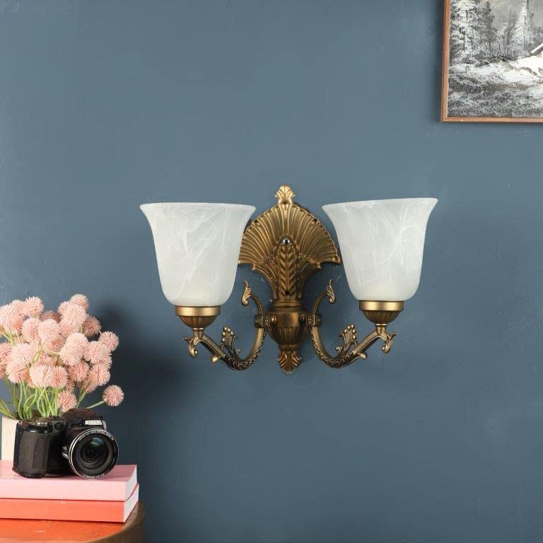 ELIANTE Divinebright Metal Wall Lights Antique Gold for Living Room, Bedroom, Dining Room, Kitchen | by Jainsons Lights