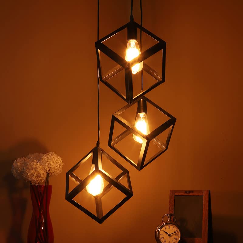 ELIANTE Black Metal Hanging Light by Jainsons Lights - Without Bulb - CHORAS-TAHLI-SET-3LP-8x8 | by Jainsons Lights