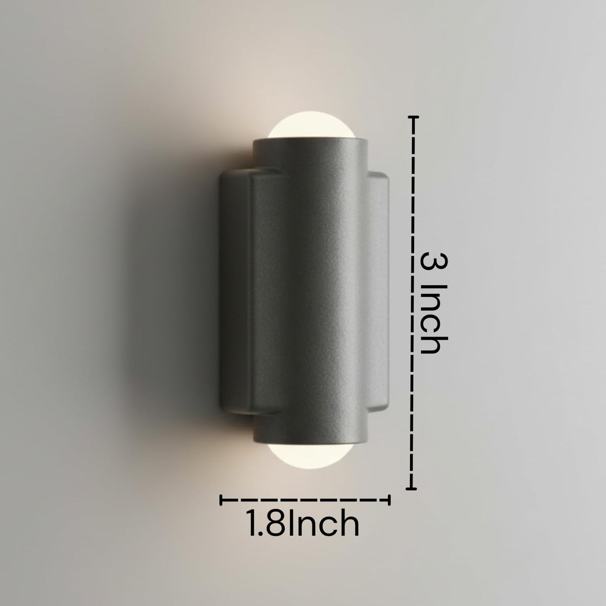 Eliante Up-Down Outdoor Wall Light – Grey (42473-1-3W-WW-GREY)