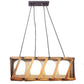 ELIANTE Black Iron Base White Glass Shade Hanging Light - Aj-4130-4Lp - Without Bulb | by Jainsons Lights