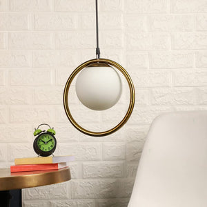 ELIANTE Raven Black Metal Hanging Light by Jainsons Lights - 6-inch-Doom RING-1LP | by Jainsons Lights
