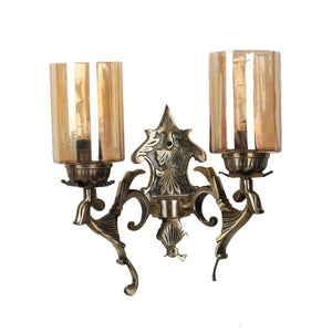 ELIANTE Lightsome Antique Brass Aluminium Wall Lights -M-3006-2W - Without Bulb | by Jainsons Lights