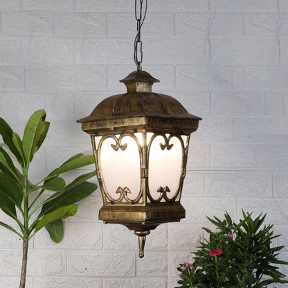 ELIANTE Antique Gold Aluminium Hanging Lights - B22 holder - 5155-1LP- without Bulb