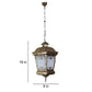 ELIANTE Antique Gold Aluminium Hanging Lights - B22 holder - 5155-1LP- without Bulb