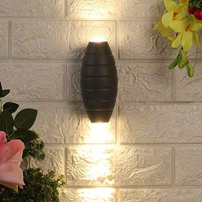 ELIANTE - Grey Metal Outdoor Wall Light - 42453-6W-UP+DN - by Jainsons Lights - Inbuit LED | by Jainsons Lights