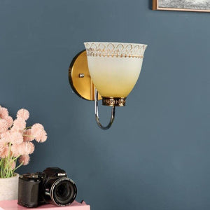 ELIANTE Laser Light Gold Metal Wall Lights -S-228-1W - Without Bulb | by Jainsons Lights