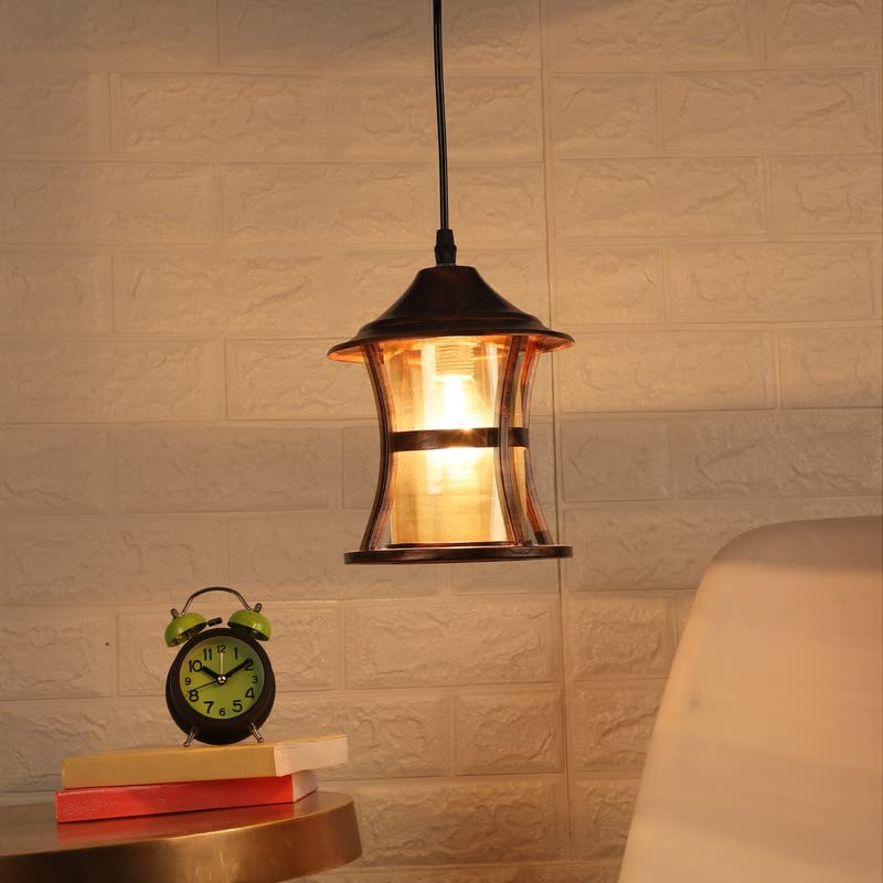 ELIANTE Marrón Metal Hanging Light Brown for Living Room, Bedroom, Dining Room, Kitchen | by Jainsons Lights