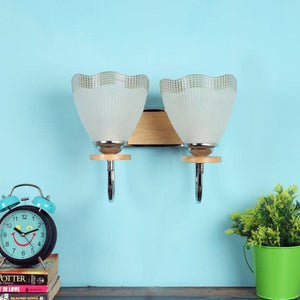 ELIANTE Comfortable Aluminium Wall Lights Silver for Living Room, Bedroom, Dining Room, Kitchen | by Jainsons Lights