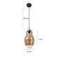 Golden Glass Hanging Lights for Home, Office, Bedroom, Drawing Room & Lobby- Without Bulb-DHOLOK-HL | by Jainsons Lights