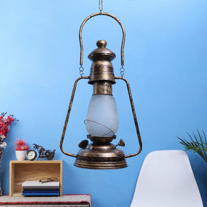 ELIANTE Copper Metal Hanging Light by Jainsons Lights - Without Bulb - LAMP-Frosted-HL-Big | by Jainsons Lights