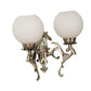 ELIANTE Bright Antique Brass Aluminium Wall Lights -M-3004-2W - Without Bulb | by Jainsons Lights