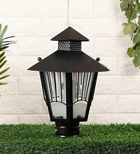 ELIANTE - Black Metal Outdoor Gate Light - CHANDNI-MED - by Jainsons Lights - Without Bulb | by Jainsons Lights