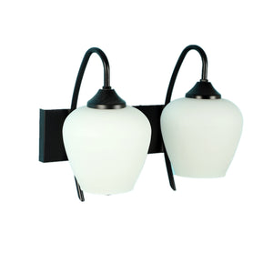 ELIANTE Bluish Black Iron Wall Lights - Z-498-2W | 3 Years Warranty | Free - LED LAMP