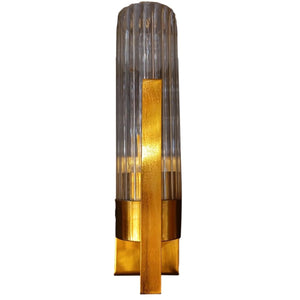 ELIANTE by Jainson Lights | Metal Gold Base Wall Light | Clear Glass Shade | E27 Holder | Without Bulb | CC-Bono-8 | Wall Lights for Home Decoration