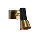ELIANTE Trelix 7 Watt LED Black and Gold Iron Spot Light | Inbuilt LED | Wall Down Lighting for Kitchens Island Museums Offices Ceiling Lamp