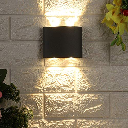 ELIANTE Metal Outdoor Wall Light Grey for Living Room, Bedroom, Dining Room, Kitchen | 42452-14W-UP-DN-OD-Wall-JSL