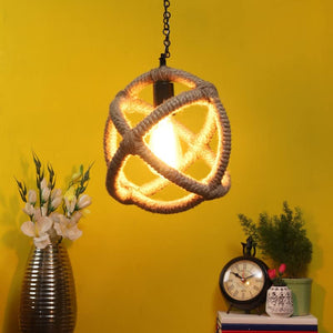 ELIANTE Black Metal Hanging Light by Jainsons Lights - Without Bulb - 9-inch-joot-hl-Cross Ball Rassi_H-1 | by Jainsons Lights