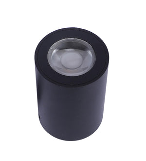 ELIANTE Glovix 15 Watt LED Black Body Surface Cylinder Light Ceiling | Mounted Spot Light | Cylinder Light for Indoor | Down Cob Light for Balcony,Room,Hallway, Color-Warmwhite. (Pack of 1)