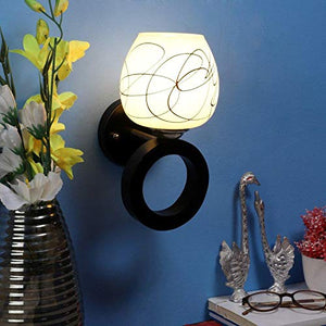 ELIANTE Metal Wall Light Black for Living Room, Bedroom, Dining Room, Kitchen | RING-WALL-1W-JSL