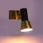 ELIANTE Trelix 7 Watt LED Black and Gold Iron Spot Light | Inbuilt LED | Wall Down Lighting for Kitchens Island Museums Offices Ceiling Lamp