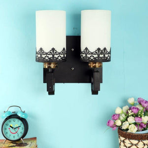 ELIANTE Baleful Wood Wall Lights Black for Living Room, Bedroom, Dining Room, Kitchen | by Jainsons Lights