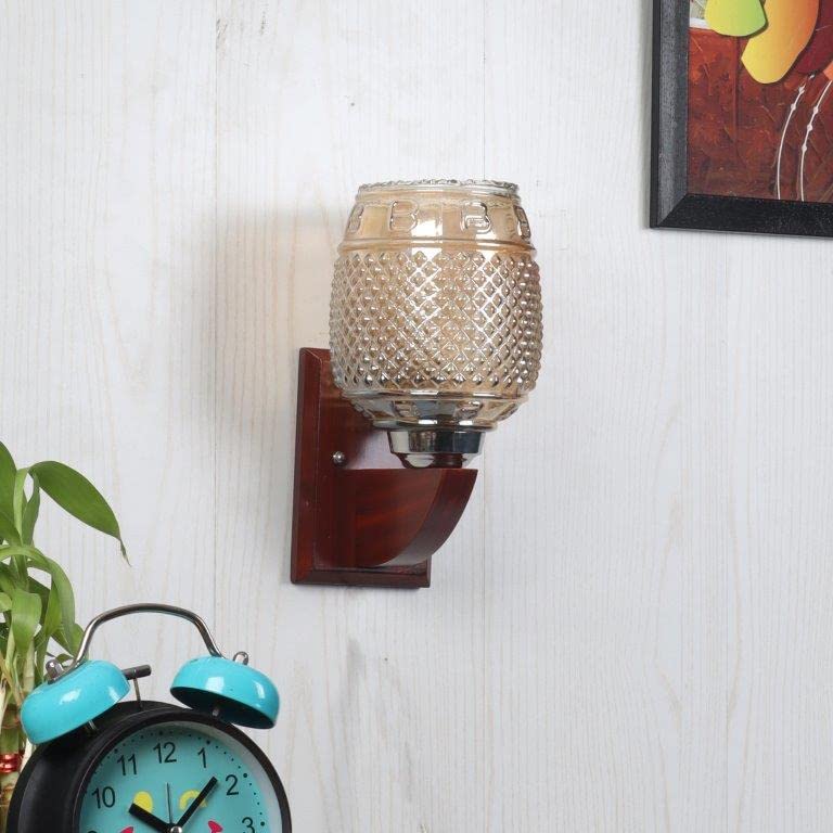 ELIANTE ResplententBrownResplententwoodResplententWall LightsResplentent-M-2224-1W - Without Bulb | by Jainsons Lights