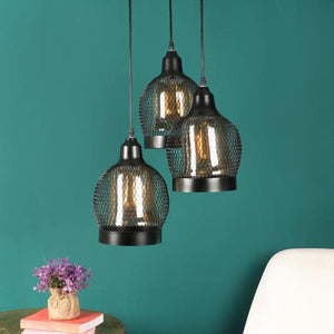 ELIANTE Gloomy Black Iron Hanging Light by Jainsons Lights - Z-171-3LP-JSL | by Jainsons Lights