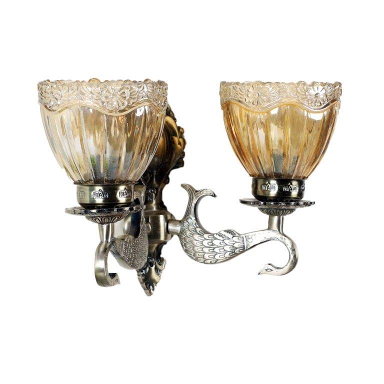 Eliante Excedded Wall Light – Antique Brass, Aluminium (JS-1212-2W)