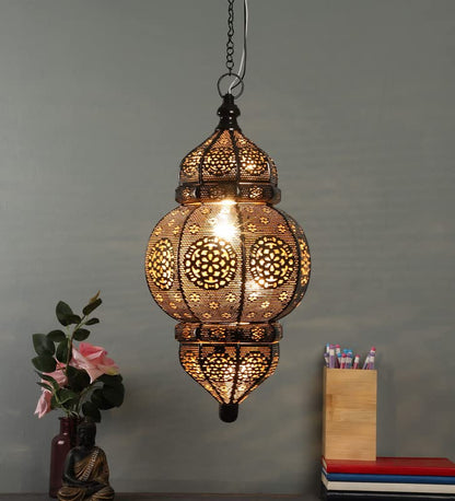 ELIANTE Black Metal Hanging Light by Jainsons Lights - Without Bulb - GADA-MED-HL-BK | by Jainsons Lights