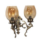 ELIANTE Brilliant Antique Brass Aluminium Wall Lights -M-3012-2W - Without Bulb | by Jainsons Lights