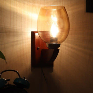 ELIANTE VividBrownVividwoodVividWall LightsVivid-M-2227-1W - Without Bulb | by Jainsons Lights