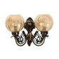 ELIANTE Transparent Antique Brass Aluminium Wall Lights -W-1124-2W - Without Bulb | by Jainsons Lights